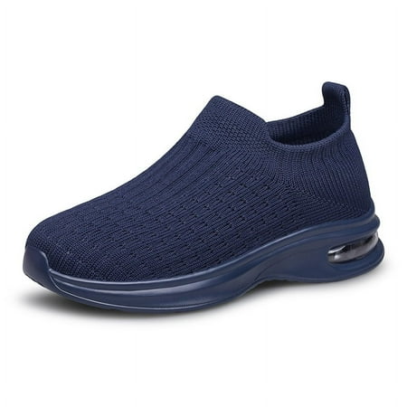 Kids Sock Shoes Boys Girls Kids Sneakers School Fitness Tennis Walking Running Shoes Navy Blue Little Kids Size 12