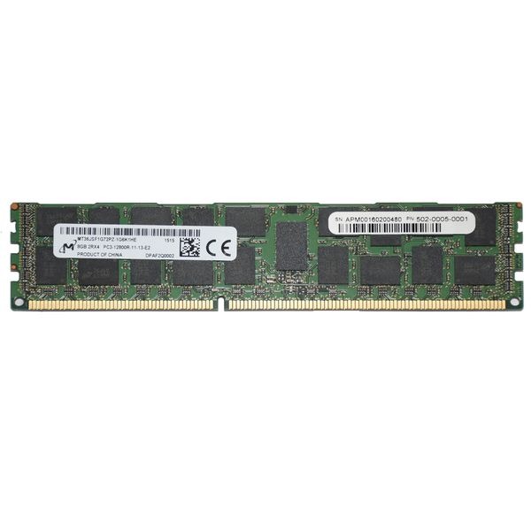 Micron 8GB DDR3-1600 PC3-12800R ECC Registered RDIMM 2Rx4 240-Pin Server Memory