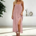 thumbnail image 2 of Gubotare Women's Maxi Dresses for Women Casual Long Summer Sun Dresses 2026 Spaghetti Strap Hawaiian Vacation Outfits for Women (Pink,XL), 2 of 7