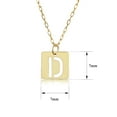 thumbnail image 3 of SuperJeweler D Initial Necklace in 14 Karat Yellow Gold, 16-18 inches for Women, 3 of 4