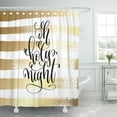 thumbnail image 1 of ABPHQTO Oh Holy Night Hand Lettering Quote to Winter Holiday Cortina de ducha 160x180 cm, 1 of 1