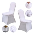thumbnail image 1 of High-end Dining Chair Cover Wedding Party Decoration All-inclusive One-piece Spandex White Chair Cover Elastic Chair Cover Buy 2 Save 10%, 1 of 3