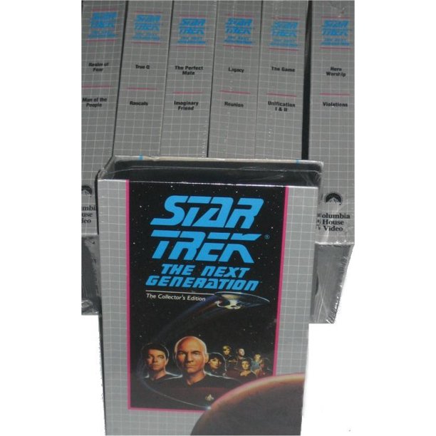 Star Trek The Next Generation Vintage VHS Movie TV Lot (x7 VHS Tapes