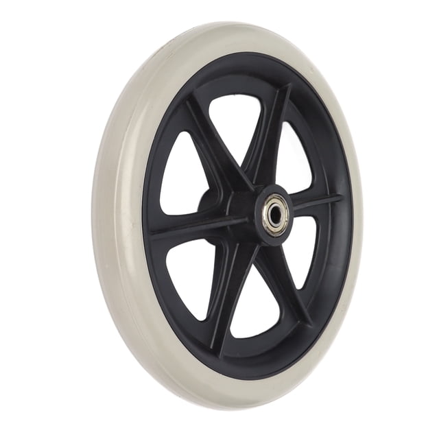 Roue de Fauteuil Roulant, Roulement à Billes en Métal Pneu de Marche 8 Po pour Remplacement