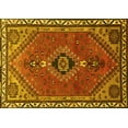 thumbnail image 1 of Ahgly Company Machine Washable Indoor Rectangle Persian Yellow Traditional Area Rugs, 2' x 5', 1 of 4