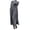 Light Grey, variant on Joernso Women Fall Spring Dress with Pockets Loose Long Sleeves Slit Hem Pure Color Plus Size Knitted Lace Trim Daily Wear Maxi Dress