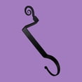 thumbnail image 2 of Renovator's Supply Christmas Stocking Holder Black Wrought Iron 10" H Pigtail Stockings Hanger, 2 of 8