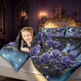 thumbnail image 3 of Manfei Vintage Dragon Animals Twin Comforter Sets,Retro Starry Sky Bedding Set,Blue Black,Black Reversible,2-Piece,1 Comforter and 1 Pillowcase, 3 of 7