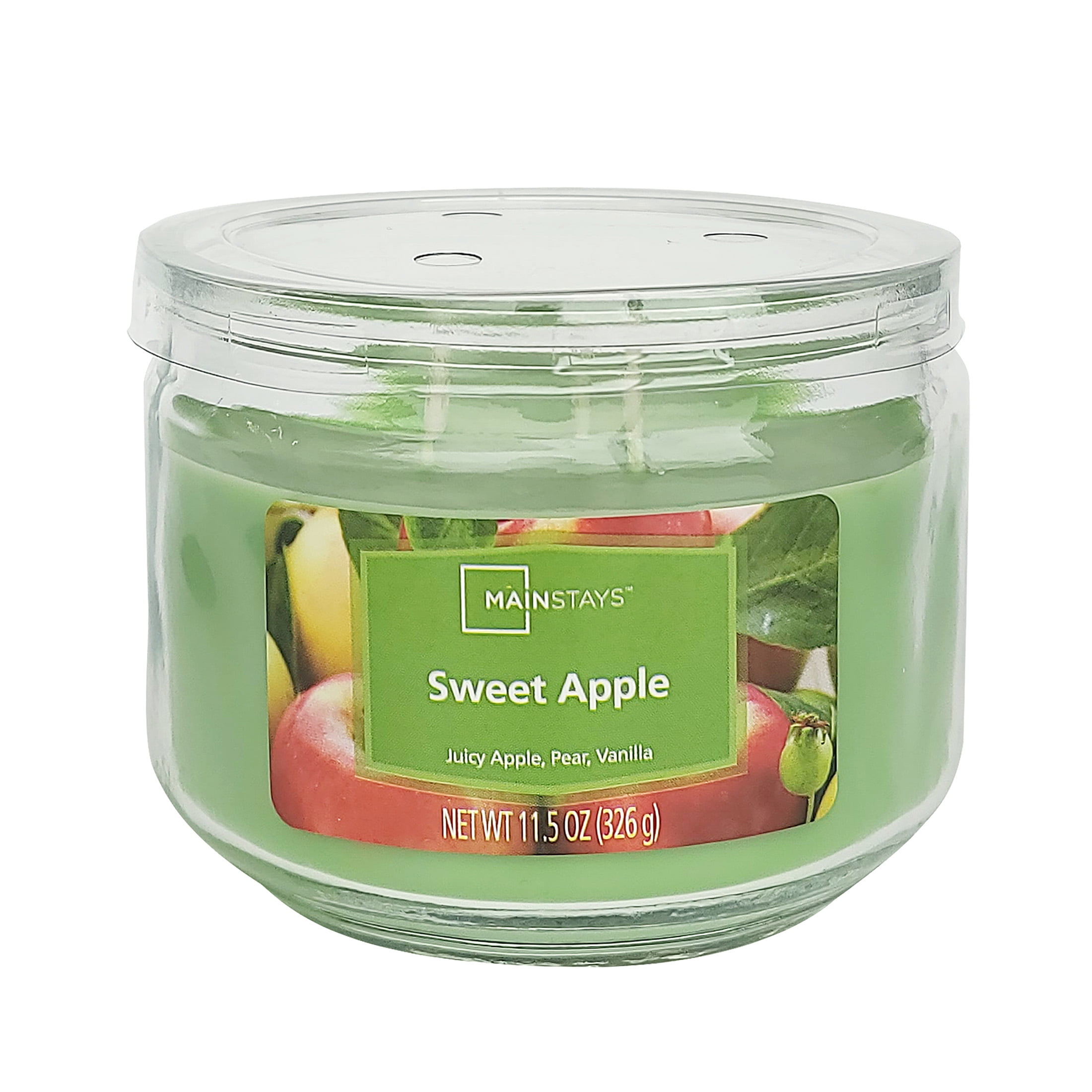 Mainstays Alpine Forest Scented 3-Wick Glass Jar Candle, 11.5 oz