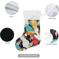 thumbnail image 3 of Coolnut Christmas Stockings Parrot Toucan Large Candy Stockings Stuffers Cute Xmas Sock Decorations 1PC for Home Holiday Party 12" x18" Decor Gifts, 3 of 7