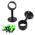 thumbnail image 4 of Sdtc Tech Soporte De Montaje En Techo Para Barra De Cortina De 1-1/4 Pulgadas, Soporte Para Barra De Brida De Acero Inoxidable, Soporte Para Extremo De Poste De Armario, Enchufe Con Tornillos A Juego,, 4 of 5