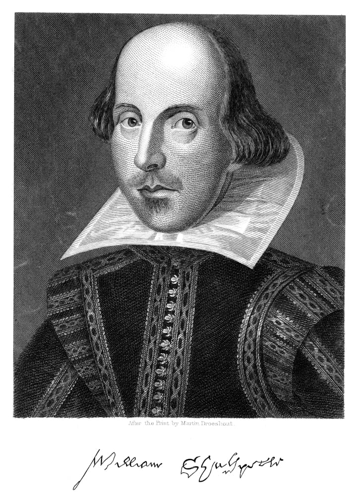 Stretched Canvas Art - William Shakespeare /N(1564-1616). English ...