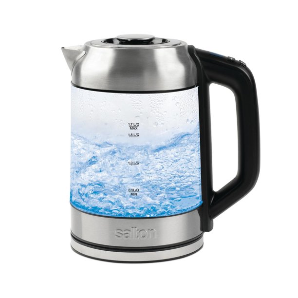 Salton Temperature Control Kettle & Tea Steeper 1.7 L/Qt