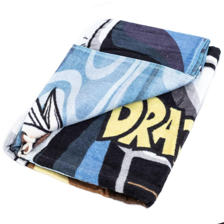 Dragon Ball Super Beach Towel - 70 X 140 Cm Cotton Towel With Anime Design (Character Art)