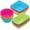 Colorsful, variant on 24Pack Silicone Muffin Cups, Reusable Cupcake Liners Molds for Baking, 3 Shapes Lunch Box Bento Dividers-Round, Square, and Rectangular (Orange Series, Regular Size)