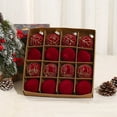 thumbnail image 6 of Christmas Decorations, Christmas Ornaments, Flocked Christmas Balls Set With Multiple Styles, Suede Material Christmas Tree Decorations For Home And Party Use, 6 of 8