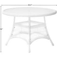 thumbnail image 2 of Jeco 5 Piece Resin Wicker Outdoor Patio Dining Set in White, 2 of 5