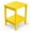 Yellow, variant on Alpinel Outdoor-Side-Table | 14 x 13 Inches | HDPE Plastic | All Weather | Blue | Outside End Tables | Storage Shelf | for Patio Porch Backyard Indoor