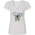 thumbnail image 3 of Inktastic Cute Koala Bear Women's V-Neck T-Shirt, 3 of 5