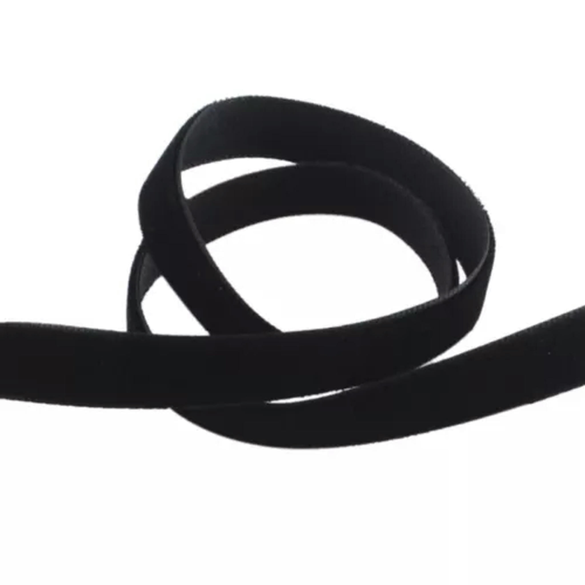 EOEMY 1Roll Black Single Face Velvet Ribbon Stringing For Diy Choker Headband Craft-1/8 Inch(3.2mm), About 200Yard...