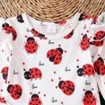 thumbnail image 6 of TOWED22 Toddler Baby Girl Fall Winter 2 Piece Clothes Set Long Sleeve Crewneck Sweatshirt and Pants Outfits Cozy(Red,4-5 Y), 6 of 7
