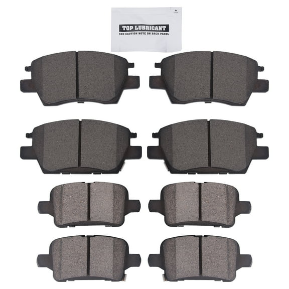 TOPAZ Front Rear Disc Ceramic Brake Pads Kit For Chevrolet Cruze Volt Bolt EV D1844 D1857