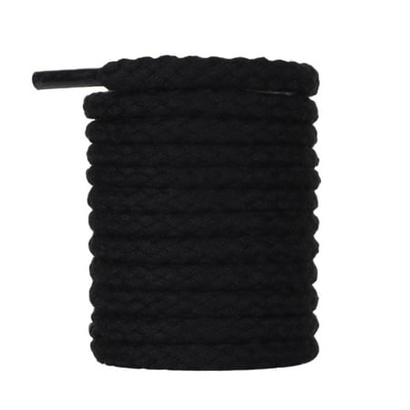 

Fashion Shoestrings Board Shoes Cross Braiding Strap Bright Strings Linen Cotton ShoeLaces Sneakers Laces Round Shoe Laces BLACK 120CM