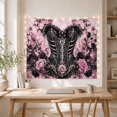 thumbnail image 5 of Gothic Corset Scene with Pink Roses and Black Vines, Dramatic Gothic Style for Dark Art Lovers, Dark Wall Decor, Halloween Gift, Tapestry Wall Hanging for Bedroom and Dorm, 5 of 7