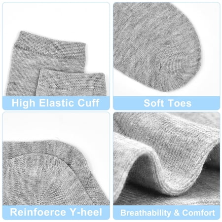 Kid's Mid-Calf Socks,18 Pairs of Boys and Girls Comfortable Breathable Elastic Socks for School 1-14 Years Old Kids