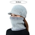 thumbnail image 5 of Womens Winter Knitted Hat Scarf Set with Fleece Lined Ski Hat Berets Hat, 5 of 7