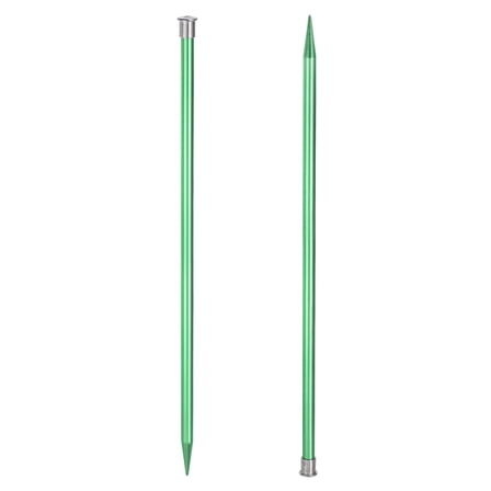 Uxcell 2Pcs Aluminum Knitting Needles 9mm Single Pointed Knitting Needle 13.8 Inches Length for Handmade Projects DIY