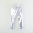 thumbnail image 2 of Fashion Little Girls' Metallic Color Shiny Stretch Leggings, 2 of 6