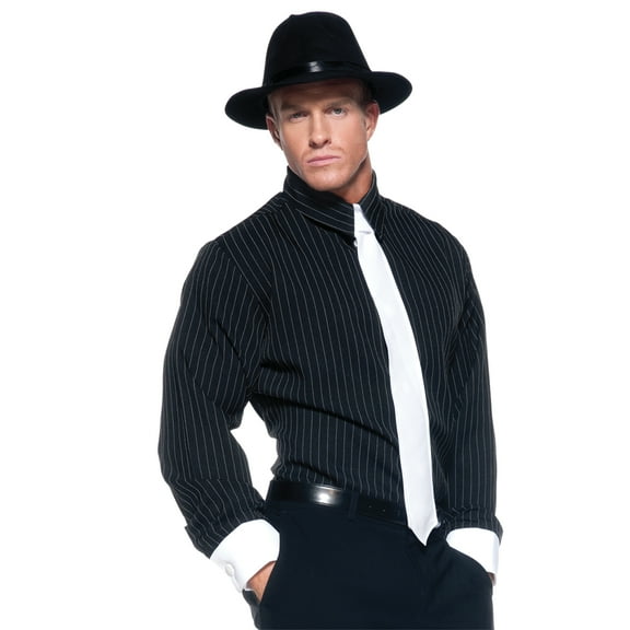 UNDERWRAPS Men's Gangster Striped Costume - Halloween Costume for Men, Cosplay Dress Up, Gangster LARP, Halloween Party Outfit