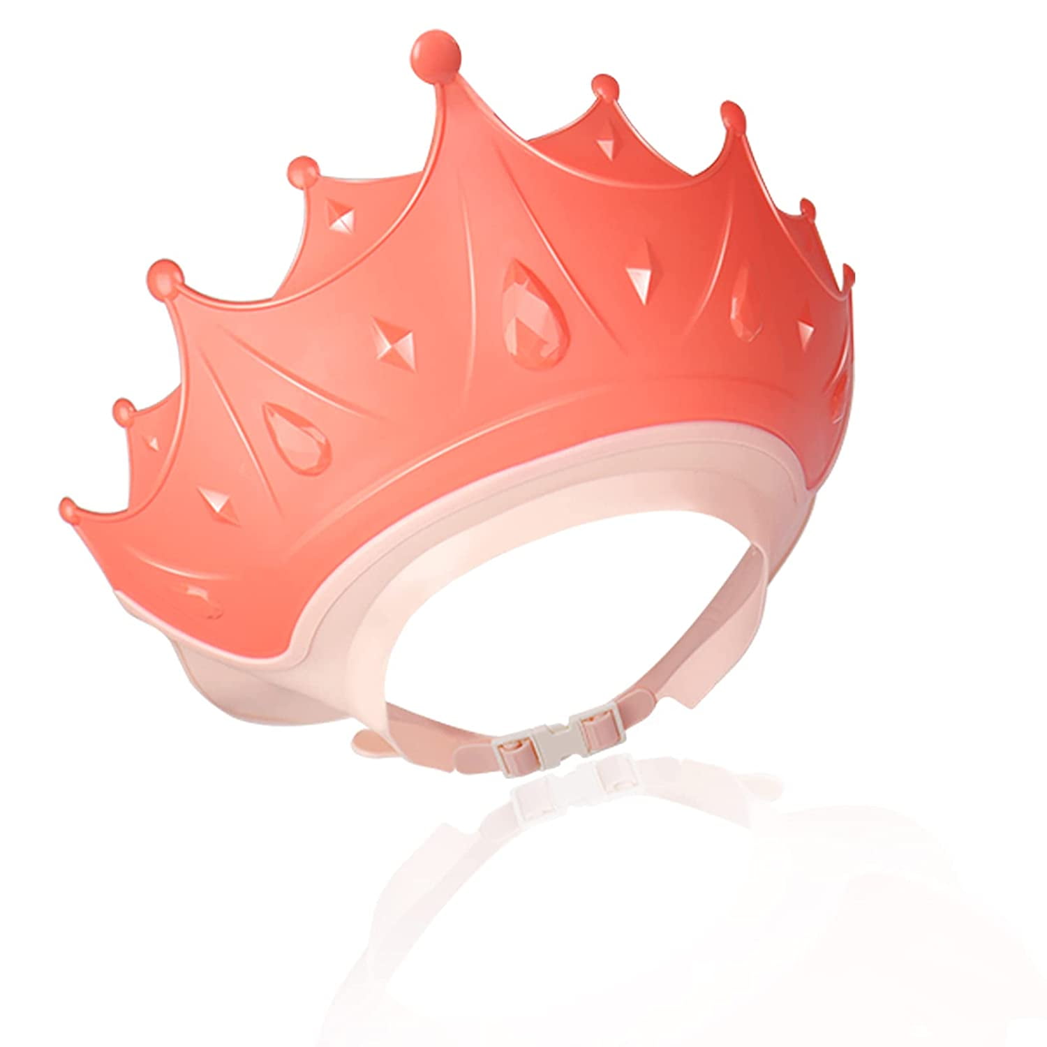 Kids Baby Shower Caps Adjustable Baby Bath Visor Hats Crown Hair Washing Hats for Toddlers to