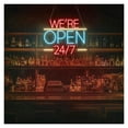thumbnail image 1 of "We're Open 24/7"Neon Sign, Open Welcome Sign Window Open Sign, Shop Open Wall Art Restaurant Business Open Sign 35cm/40cm/50cm, 1 of 2