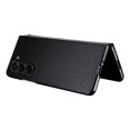 thumbnail image 6 of Case for Samsung Galaxy Z Fold 6, PU Vegan Leather Back & Hard PC Bumper Wireless Charging Shockpoof Protective Slim Anti-Scratch Phone Case for Samsung Galaxy Z Fold 6 - Black, 6 of 8