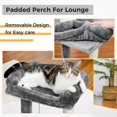thumbnail image 2 of Cama para rascar gatos PAWZ Road, pequeña torre para gatos, gris, 2 of 6