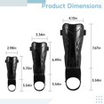 thumbnail image 4 of 1 Pair Soccer Shin Guards with Ankle Protection, Youth Football Leg Guards with PP Shell and EVA Padding, Sports Protective Gear Calf Support, Adjustable Soccer Equipment for Teenagers, 4 of 5