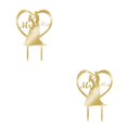 thumbnail image 4 of Jumpingount Adorno de pastel de boda novia novio boda decoraciones acrílico negro pastel Toppers Mariage fiesta suministros adultos favores Type2 NO2, 4 of 6