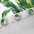 thumbnail image 4 of Feelyou Green Tropic Leaves Blackout Curtains Set of 2 (52x84 Each), Watercolor Plant Window Curtains, Summer Botanical Theme Curtains and Drapes, Living Room Curtains Decor, 4 of 6