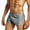 Gray, variant on YWDJ Mens Underwear Mens Solid Short Breathable Ice Silk Underpants Pants Pouch Boxer Underwear Black L