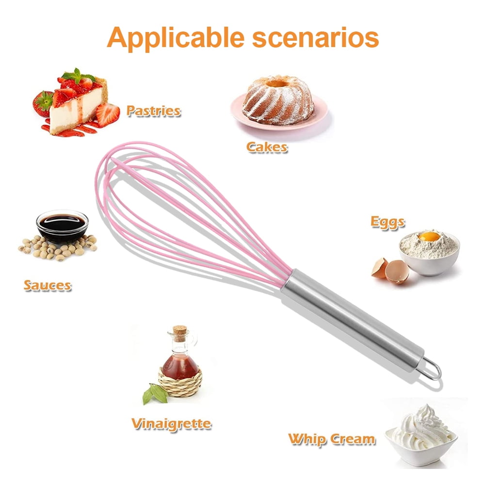 Whisk, Balloon Egg Beater, Heat-Resistant Silicone and Nylon, Milk and Egg  Beater Blender, Cooking Tool for Whisking, Beating, Stirring, Anti-Scratch,  Non-Stick - Yahoo Shopping