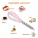 thumbnail image 3 of Batidor de silicona, batidor de alambre de acero inoxidable, batidores de cocina resistentes al calor para utensilios de cocina antiadherentes, batidor de huevos con globo, batir, batir, espumar y, 3 of 6