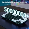 thumbnail image 2 of Teclado Mecánico Gaming 68 Teclas Cableado Hot-Swap Switches Azules LED Azul Hielo PBT USB-C Anti-Ghosting, 2 of 5
