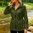 thumbnail image 6 of Xdegoge Womens Utility Anorak Jacket Zip Up Lightweight Coat Drawstring Waist Safari Outerwear with Flap Pockets for Hiking Casual Spring, 6 of 6