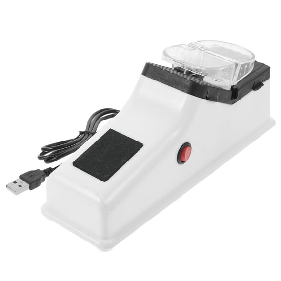 COSMOBETTY Scissor Sharpening Electric Cutter Sharpener White 1Set 8.5x3.5x2.6in