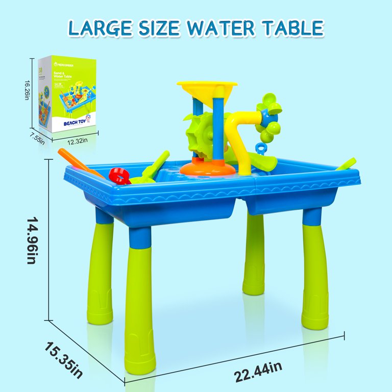 HopeRock Water Table for Toddlers 1-3,Kids Beach Summer Toys