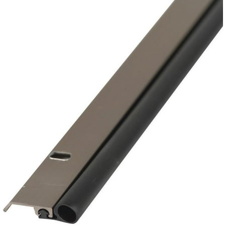 M-D Ultra 25732 Door Jamb Weatherstrip 7/8 in W X 1/4 in T, Aluminum/Vinyl