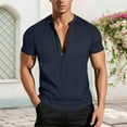 thumbnail image 2 of Big and Tall Shirts for Men Solid Colour Athleisure Style Slim Fit V Neck Short Sleeve T Shirt Mens T Shirts Pack 2xl Tall Mens for Men Cat Shirt Big And Western V Neck 2XL, 2 of 7