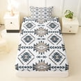 thumbnail image 3 of Erosebridal Retro Aztec Print Twin Sheet Sets,Vintage Southwestern Bohemian Bedding 3-Piece, 3 of 6